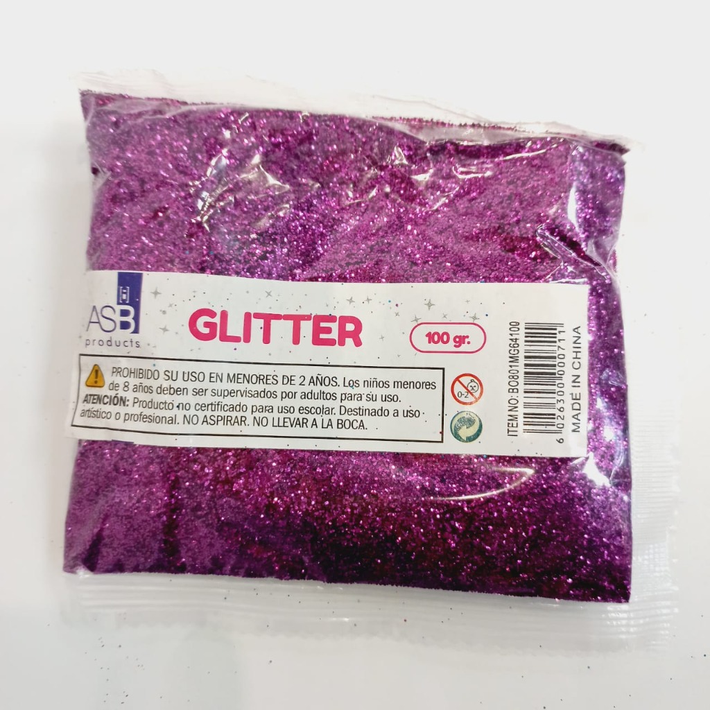 GLITTER METALIZADO x100grs.VIOL.PURPURA