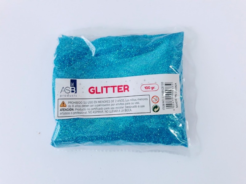 GLITTER IRIDISCENTE x100grs.TURQUESA