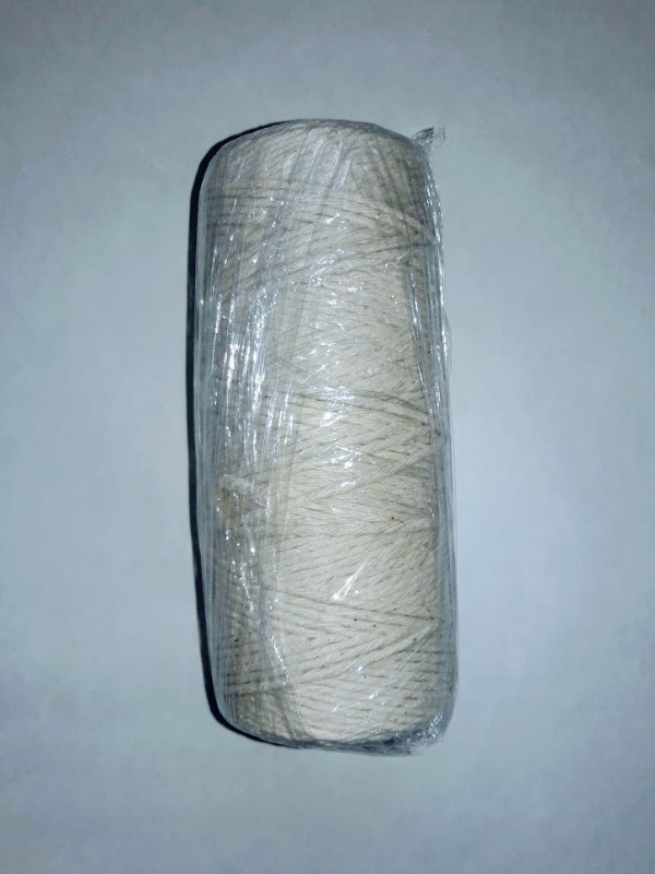 HILO ALGODON N*30 8 hebras 3.5mm.x120m.BOBINA