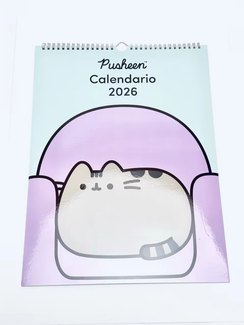 CALENDARIO MENSUAL VERTICAL 30x40 PUSHEEN