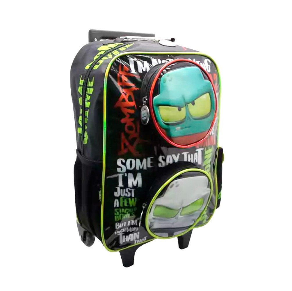 MOCHILA C/CARRO 16" ZOMBIES.