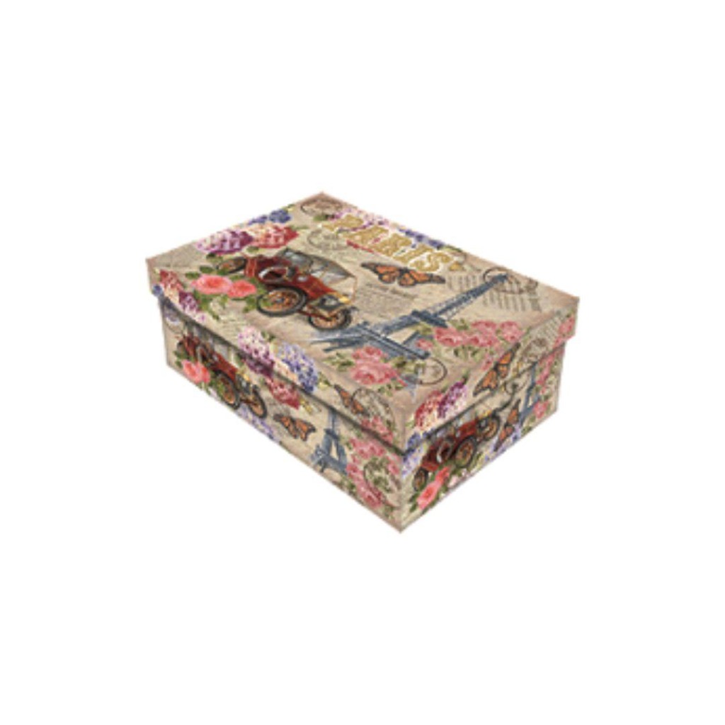 CAJA CHICA ROMANTICA 31x22x12  INK DROP