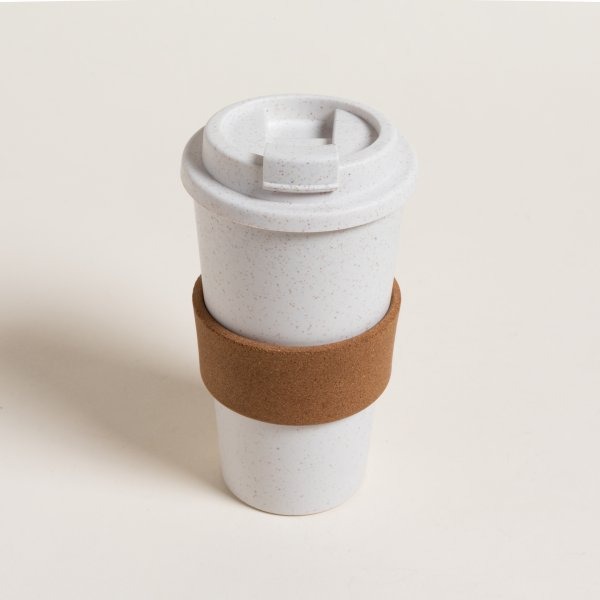 VASO TÉRMICO AGARRE C/CORCHO 450ml TAPA C/PICO