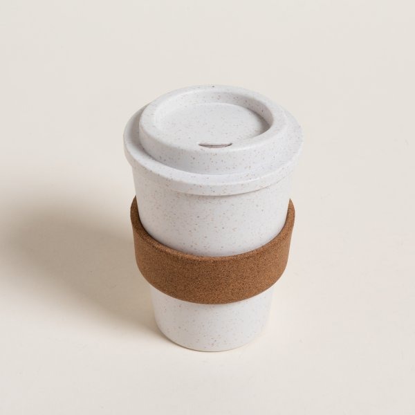 VASO TÉRMICO AGARRE C/CORCHO 350ml TAPA C/PERFO