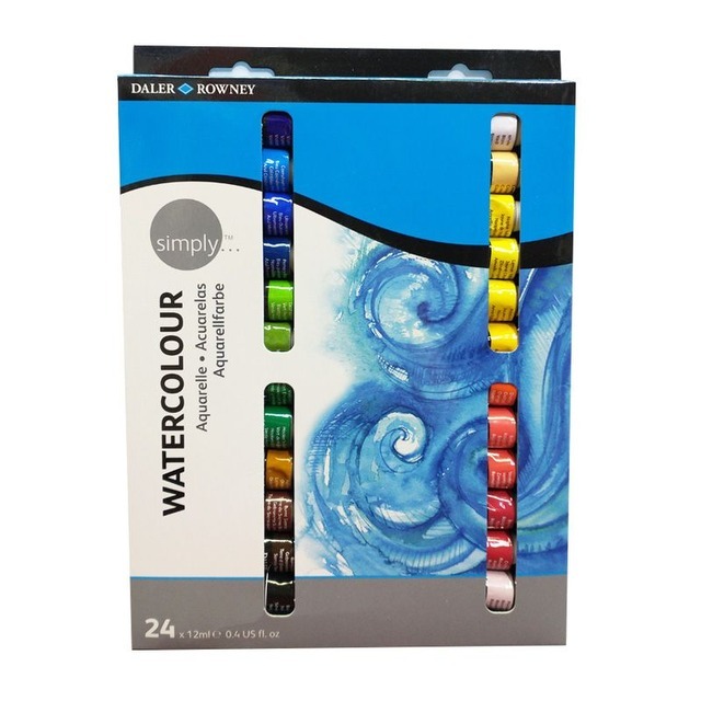 ACUARELAS POMO 12ml.x6u. SIMPLY  ROWNEY