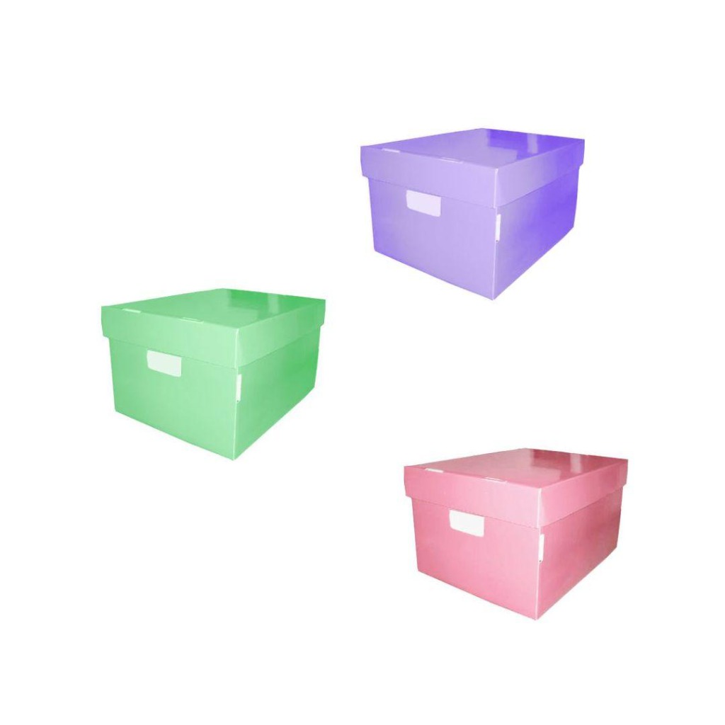 CAJA CHICA LILA PASTEL 31x22x12  INK DROP