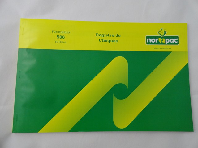 PLANILLA REG.CHEQUES 22x28cm.50hjs.T/FLEX.NORPAC