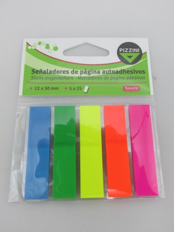 NOTA ADH.BANDERITAS 45x12mm.x 125hj PIZZINI