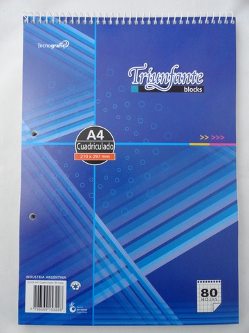 BLOCK A4 C/ESP.80HC.TRIUNFANTE