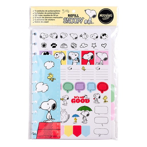 REP. A4 P/CUAD.INTEL. CON ACCESORIOS SNOOPY