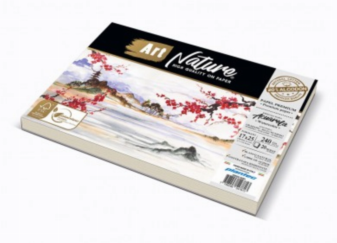 BLOCK A4 P/ACUAR.240grs.20hjs.20% ALG.ART NATURE