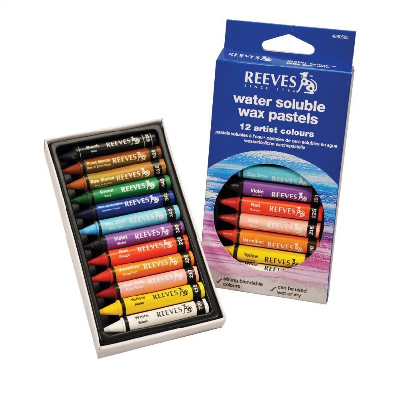 PASTELELES CERA ACUAR.x12u.REEVES