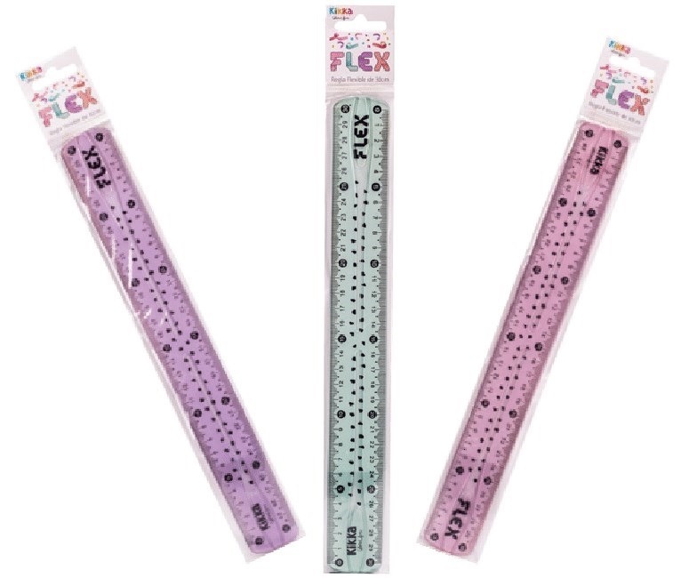 REGLA 30cm. FLEXIBLE PASTEL WERO