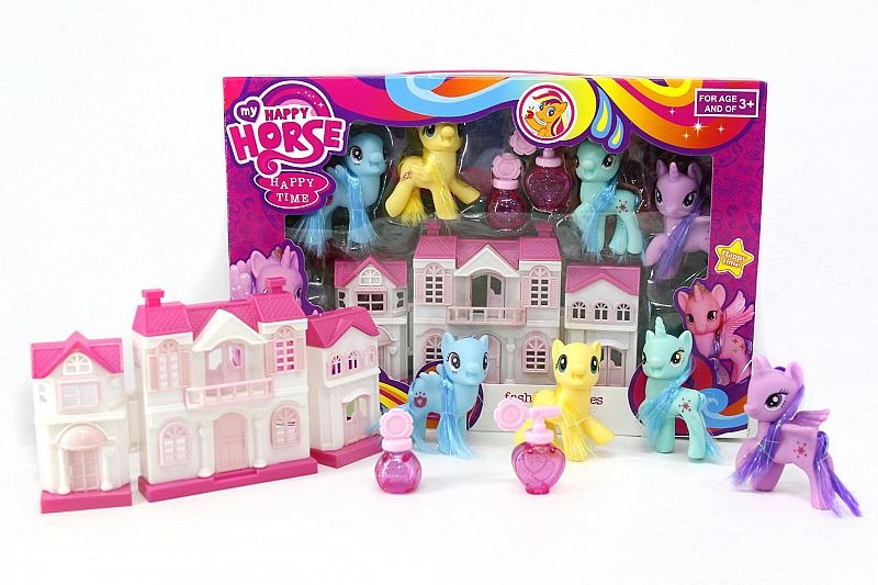 SET DE PONYS x4u.+ ACC.+ CASITA 23-5