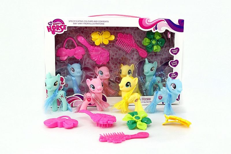 SET DE PONYS x4u. + ACCESORIOS 20-9