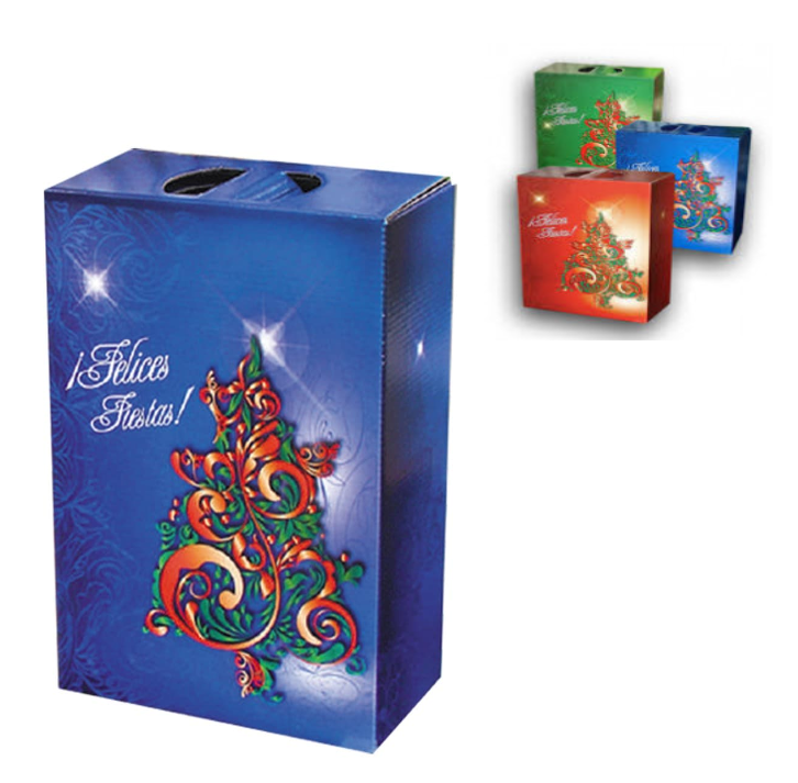 CAJA NAVIDAD  F.FIESTAS KRAF 28x34x17cm.