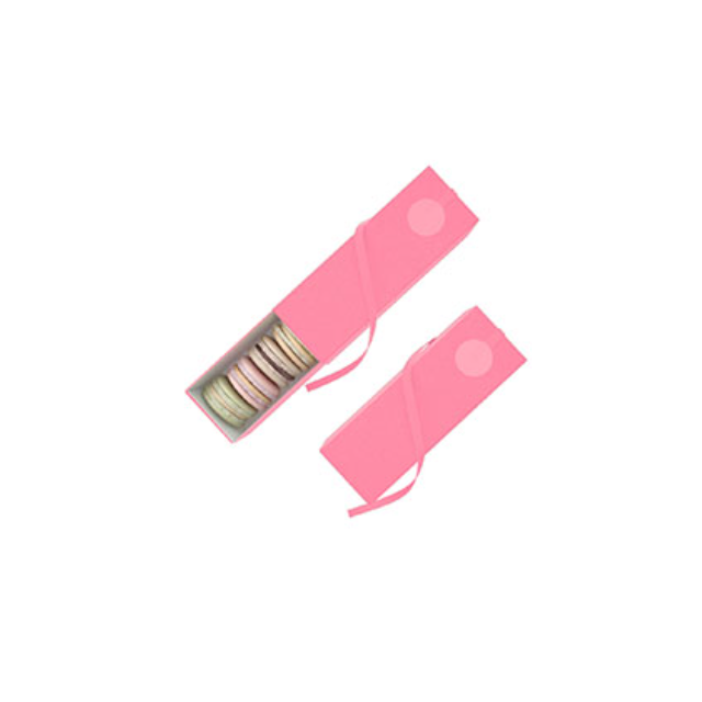CAJA  PINK 6x17.5x5cm. (MACARRONS)