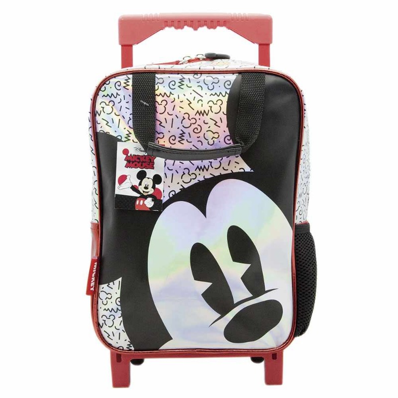 MOCHILA C/CARRO 12" MICKEY HOLOGRAMA