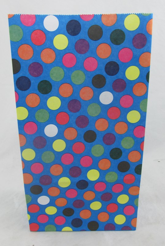 SOBRE REGALO 14x08x26cm.x1u.BLUE DOTS