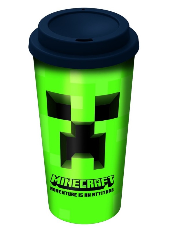 VASO DE CAFE MINECRAFT 390ml.