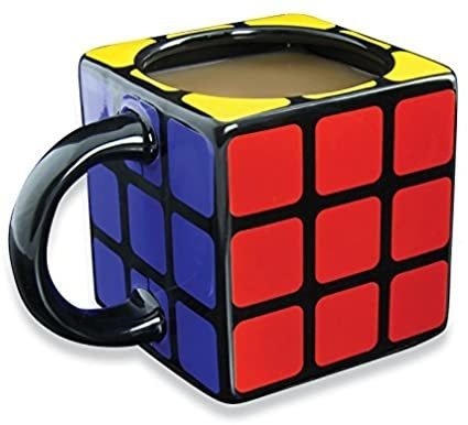 TAZA CUBO MAGICO DE CERAMICA.