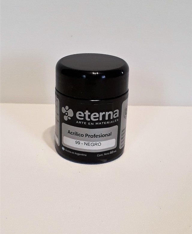ACRILICO PROF.60cc.NEGRO ETERNA