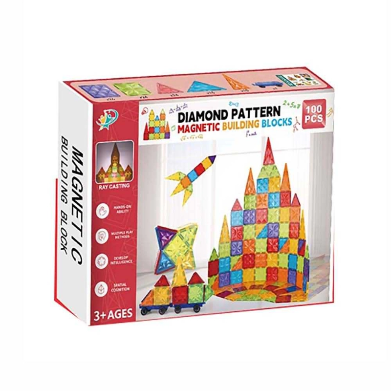 JUEGO BLOQUES MAGNETICO P/ARMAR x100u.