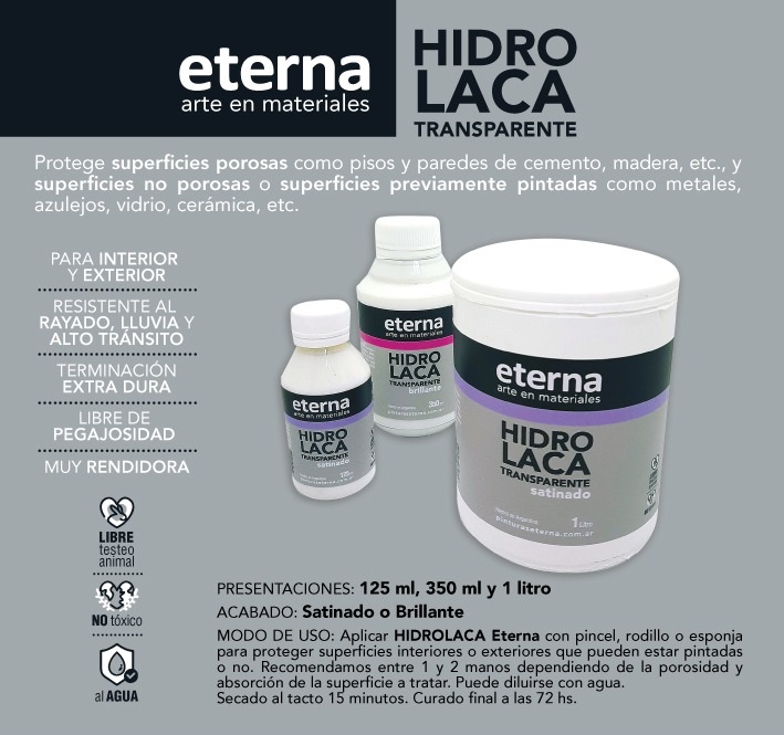 HIDROLACA SATINADA 350ml.ETERNA