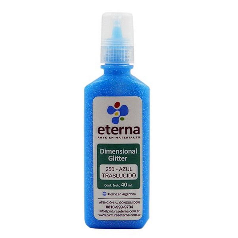 PINT.DIMENSIONAL GLITTER TRANSLUCIDO AZUL ETERNA