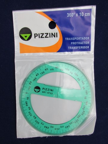TRANSPORTADOR 360* ESTUDIO 10cm.PIZZINI