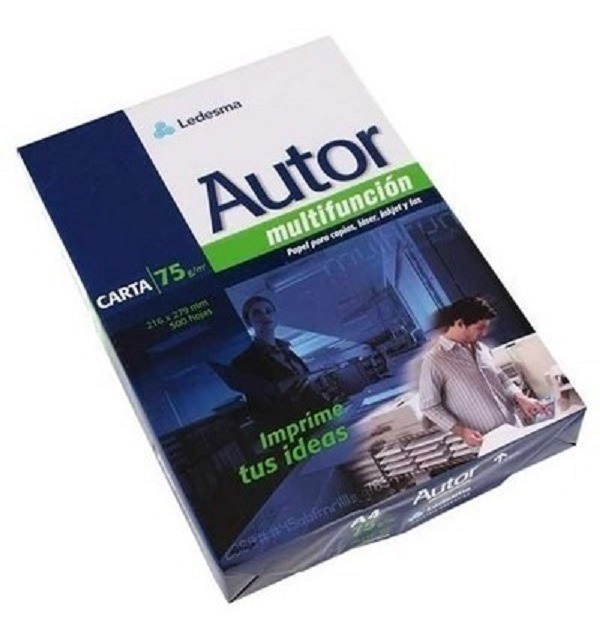 AUTOR*RESMA LETTER 75grs. 21.6x27.9