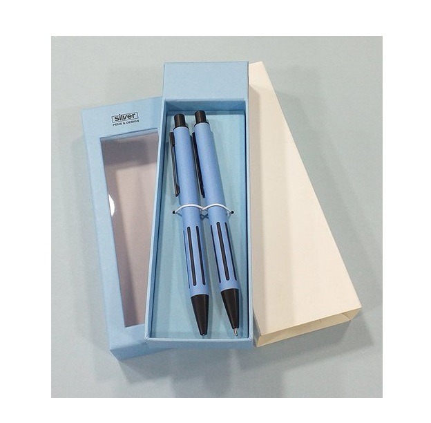 SET BOLIGR.RETRAC.+PORTAMINAS SILVER 84