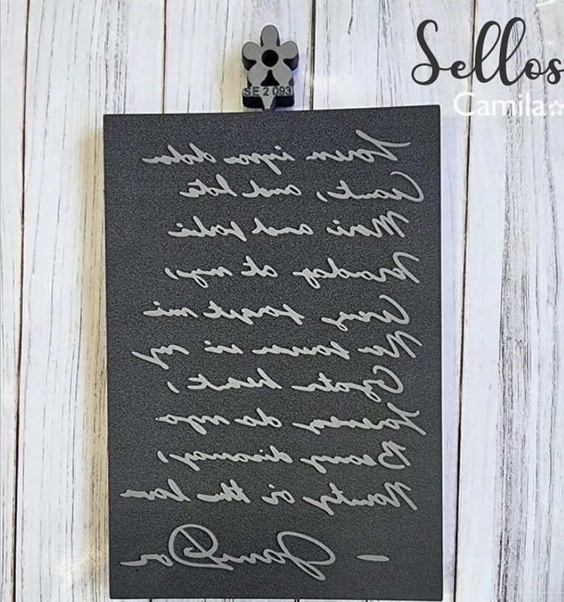 SELLO DECORATIVO MOSAICO TEXTO