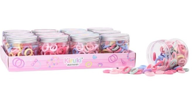 COLITAS P/EL CABELLO PEQ.PASTELx100u.KIRUKI