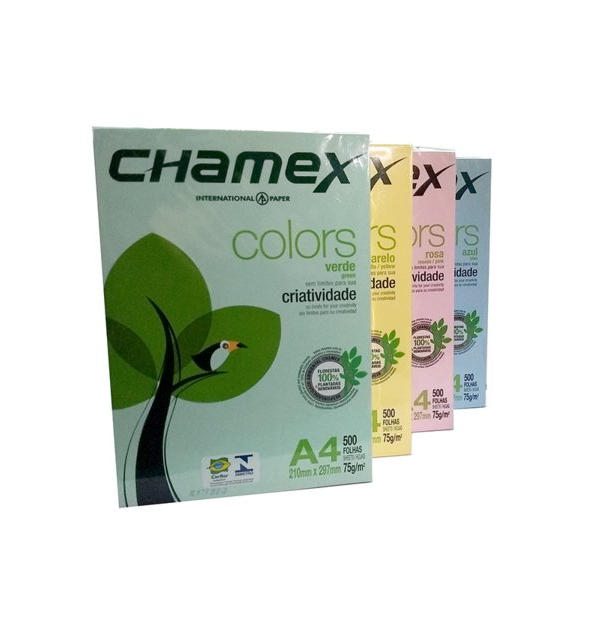 CHAMEX*RESMA A4 75grs..COLOR