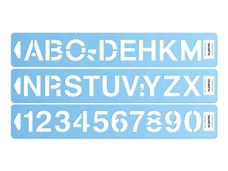 LETROGRAFO DE PVC 100mm HELVETICA PLANTEC