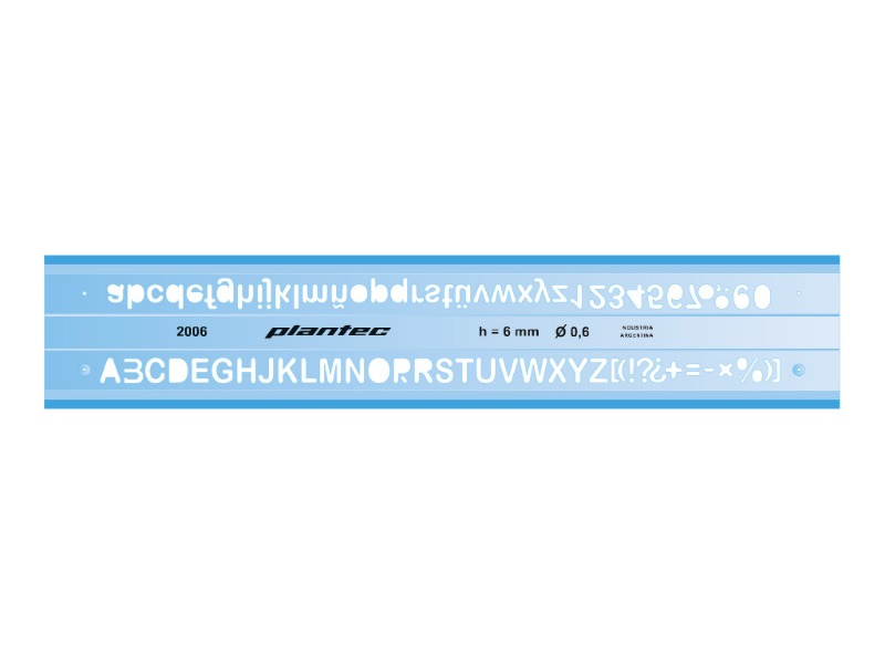LETROGRAFO INYECTADO 12mm NORMALIZADO PLANTEC