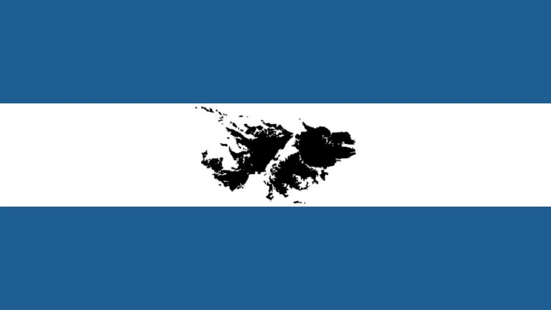 BAND.POLIAMIDA IS. MALVINAS 60X90cm.EMBLEMAS
