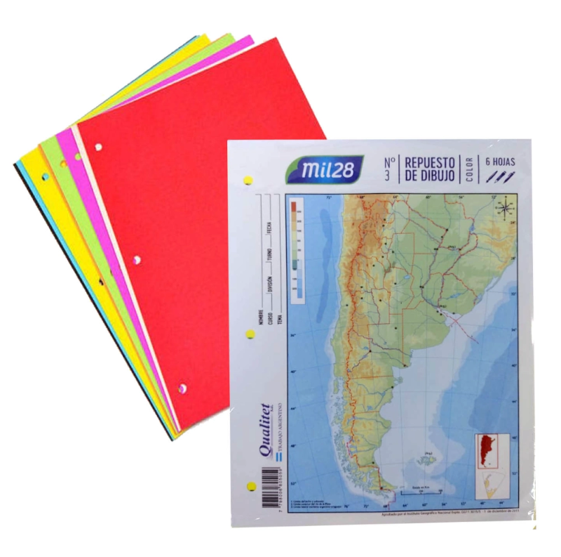1028*REP.DIBUJO N*3 COLOR x 6hj.