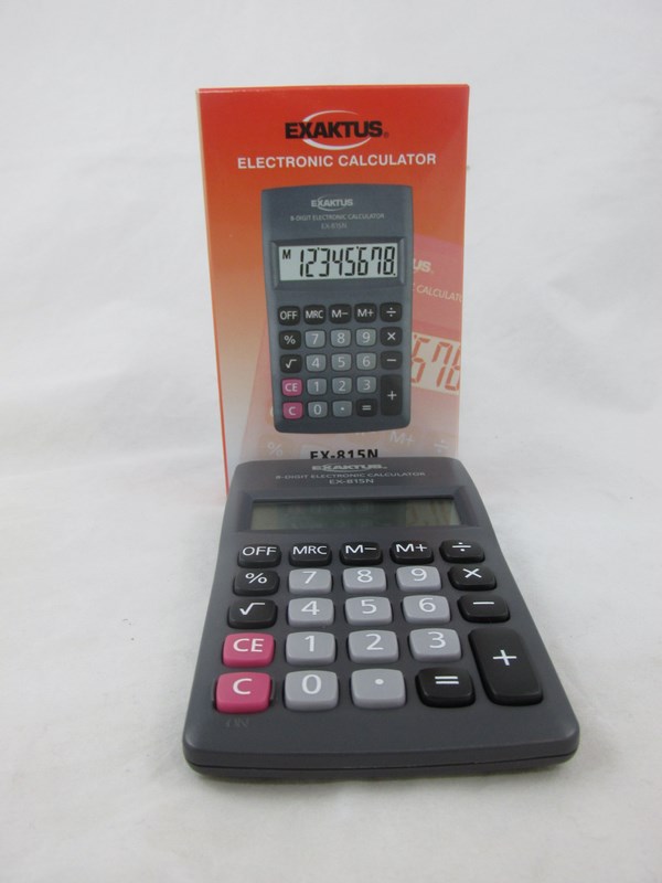 CALC.CHICA 8dig.EX-815N EXAKTUS NEGRA