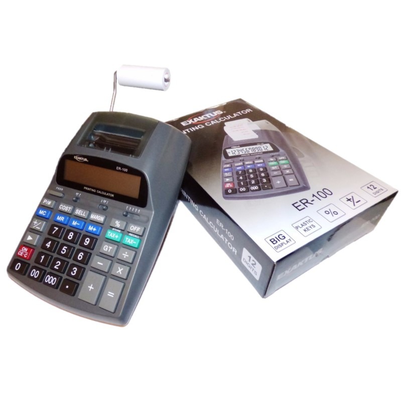 CALC C/PAPEL .12dig. MEDIANA ER 100 EXAKTUS