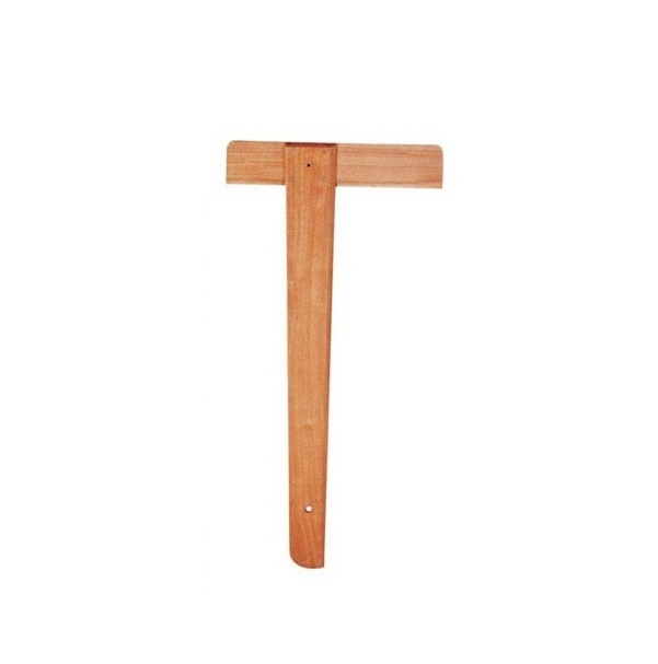 REGLA T CEDRO BISELADA 60cm.