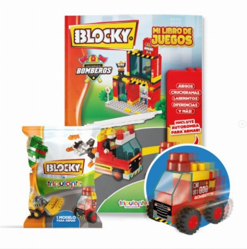 COL.BLOCKY LIBRO DE JUEGOS:BOMBERO