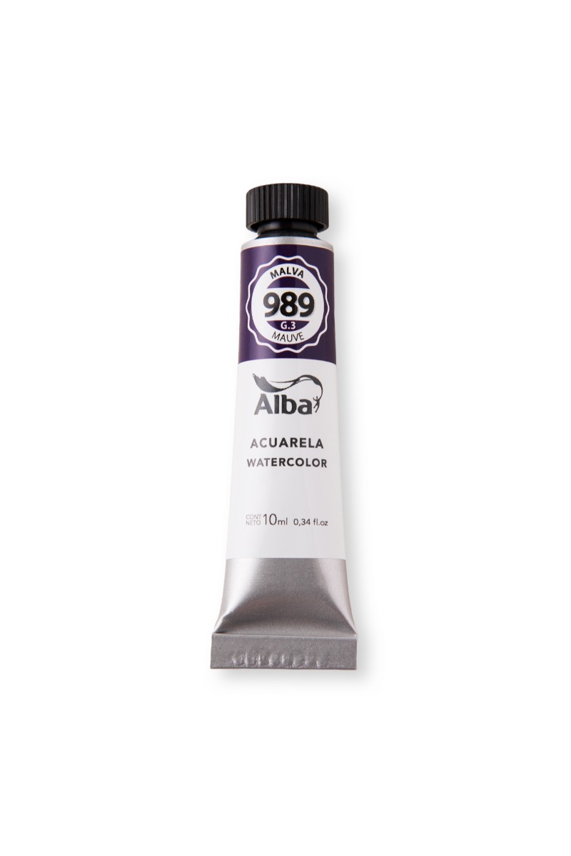 ACUARELA PROFESIONAL EN POMO x10cc. MALVA ALBA