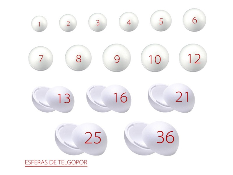ESFERA DE TELGOPOR N*8