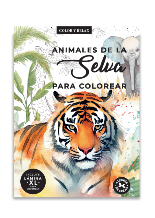 COL.COLOR Y RELAX:ANIMALES DE LA SELVA