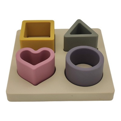 FIG.GEOM.ENCASTRE SILICONA SET DIDACTICO P/BEBE 