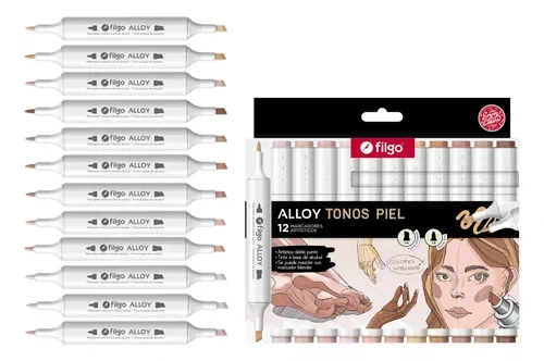 MARC.2 PUNTAS ALLOY TONOS PIEL x12u. FILGO