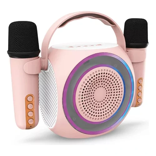 PARLANTE MINI KARAOKE C/2 MICR. ROSA BLUETOO SOUL