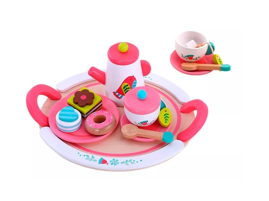SET DE TÉ EN MADERA19pcs. TOOKY TOY .